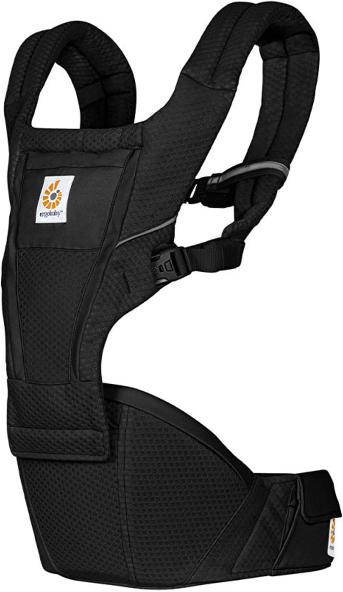Ergobaby Alta Hip Seat Baby Carrier with Belly Seat for Babies and Toddlers from 4 Months (5.5 kg - 20.4 kg) - Baby Carrier with SoftFlex Net