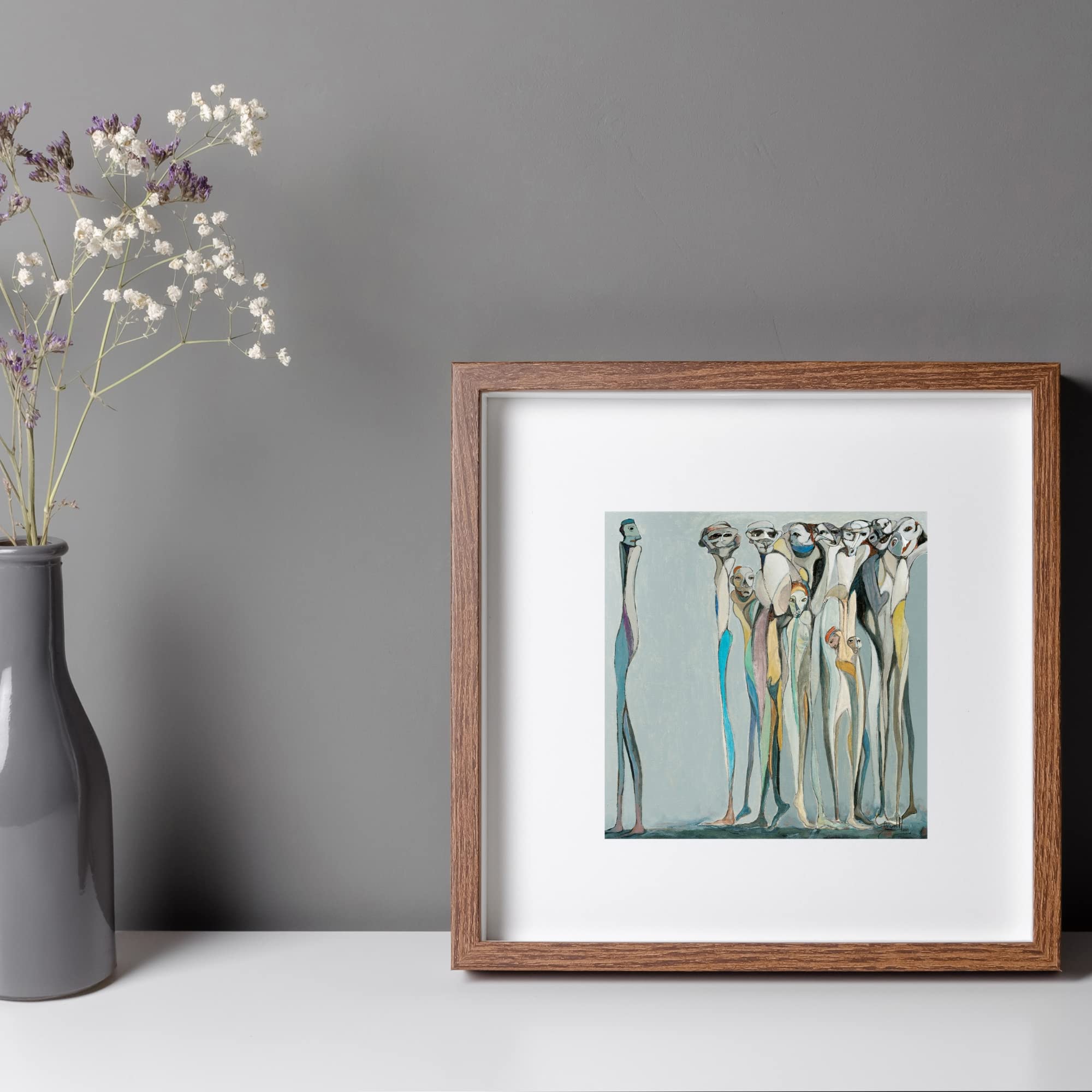 ATENSHI ART 'Influence' Abstract Print – Premium Matte Poster 18x24" By Mario Angel, Unframed