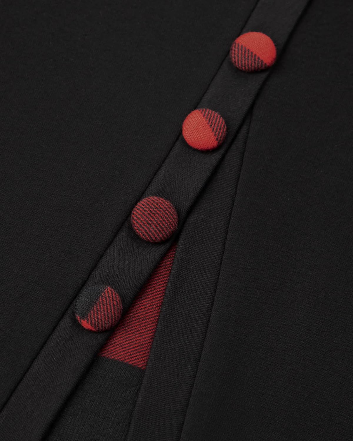 VALOLIA Womens Cowl Neck Long Sleeve Tunic Tops Button Casual Loose Shirts - Image 4