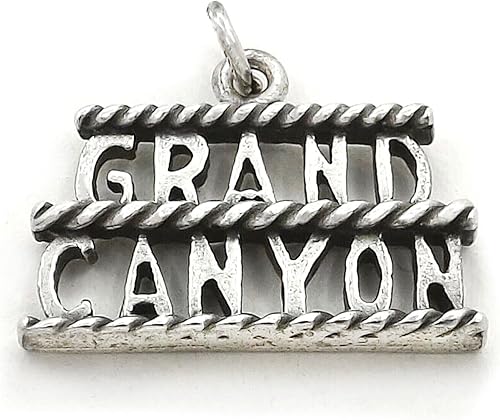 Abalorio del Gran Cañón de una cara de plata de ley Artículo #657, Plata esterlina, No es una piedra preciosa
