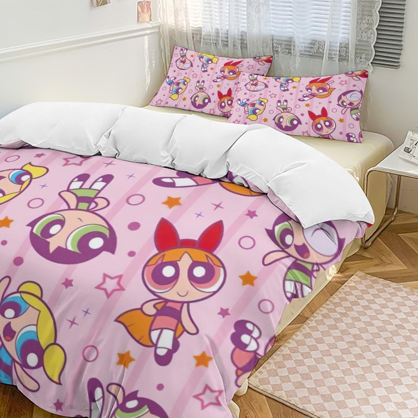 Amazon｜パワーパフガールズ 寝具3点セット 布団カバー シングル 寝具