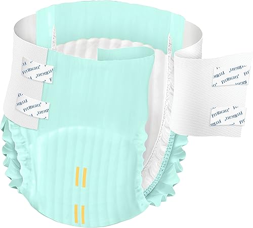 Miniatura 4 de Medline FitRight OptiFit Extra+ - Pañales para adultos con protectores antifugas, calzoncillos desechables para incontinencia con grifos, absorción