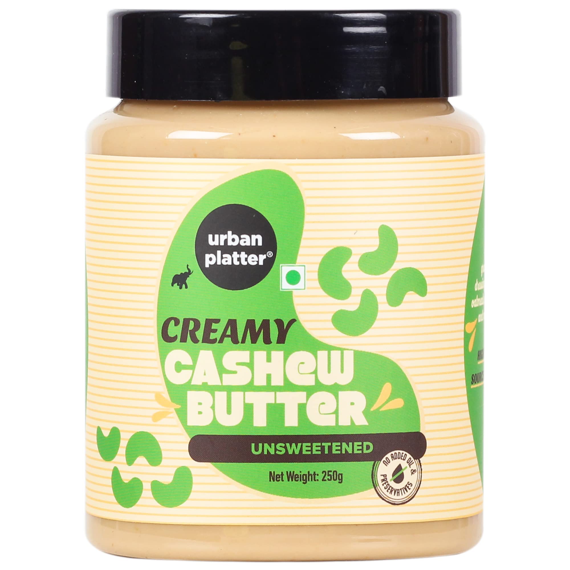 Urban Platter Cashew Butter, 250g [All Natural, No Hydrogenated oil, No preservatives] (B074T36TQ9) Amazon Price History, Amazon Price Tracker