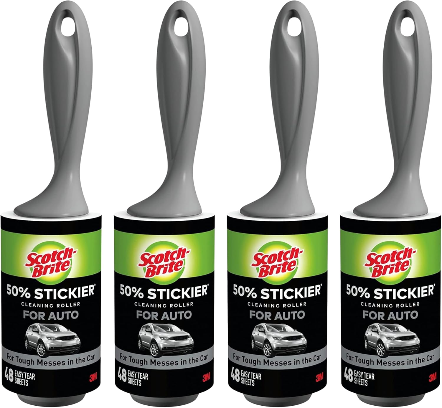 Scotch-Brite Everyday Clean Lint Roller, Lint Remover for Pet Hair, Dark Clothes, Furniture, and Dusty Surfaces, Picks Up Fur & Fluff in Your Home, Car, & Office, 5 Pack, 475 Adhesive Sheets Total