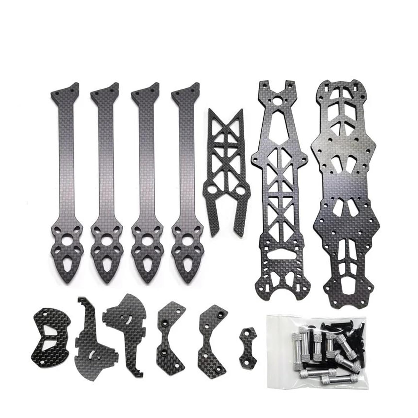 Kit telaio per drone quadricottero da corsa FPV Ma&rk4 Freestyle da 7 pollici e 295 mm di spessore del braccio, 5 mm
