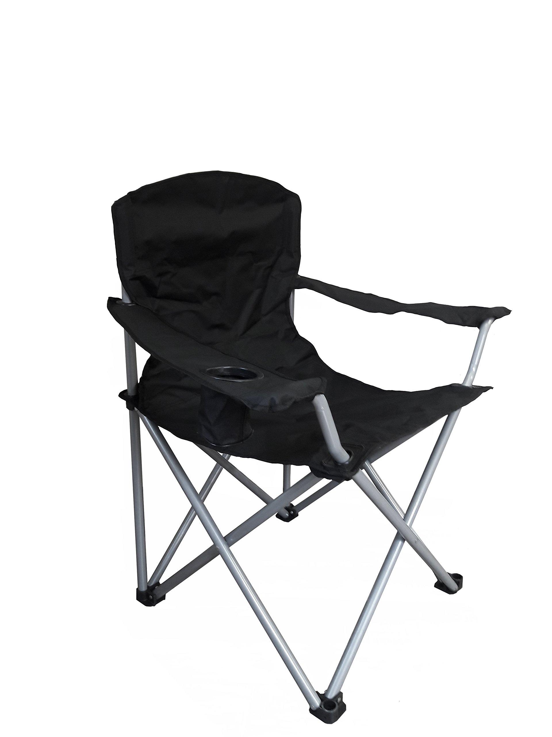 World Famous Sports Oversized Camping Quad Chair, Black