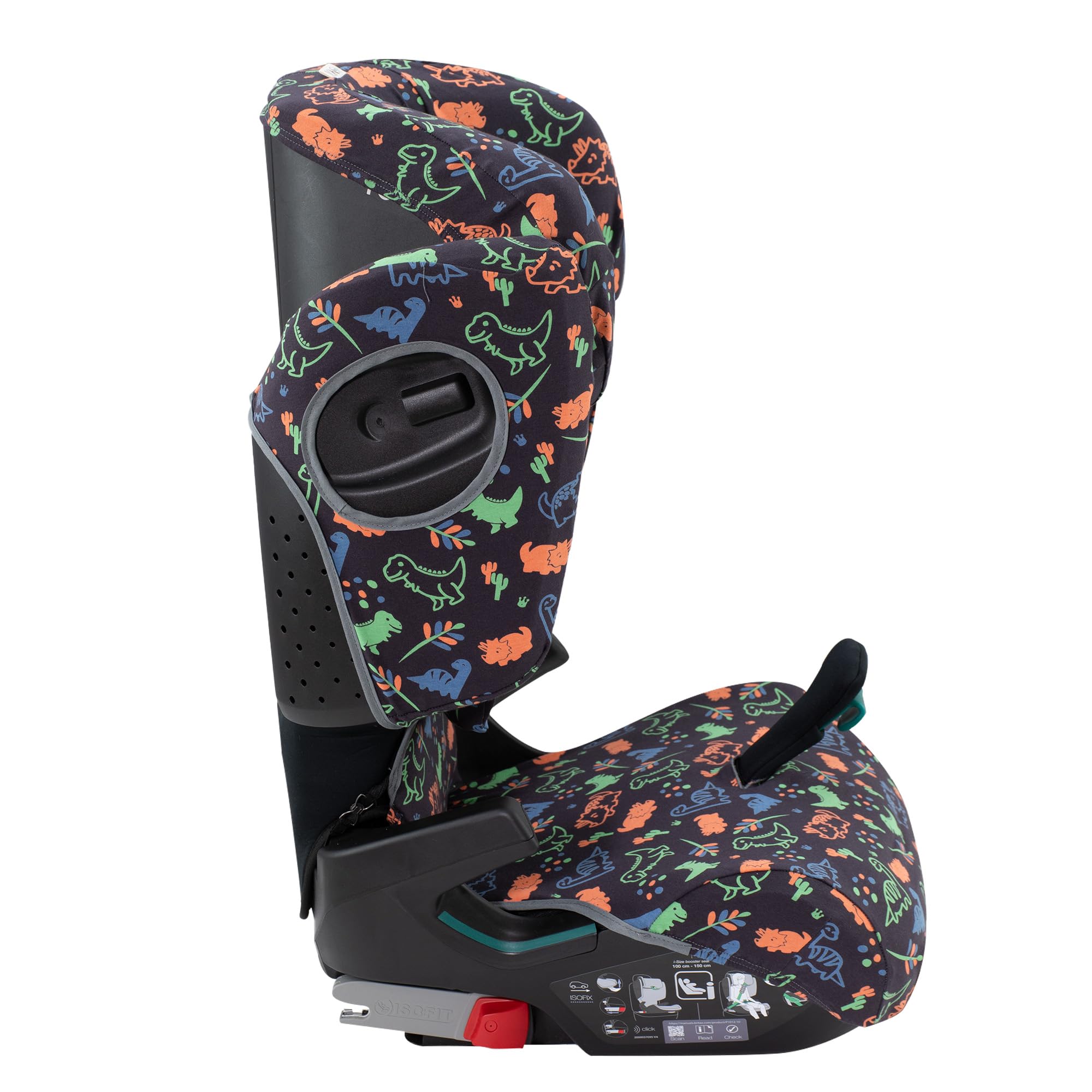 JYOKO KIDS Schutzhülle kompatibel mit Romer Kidfix (Romer Kidfix I-SIZE, Happy Dino)