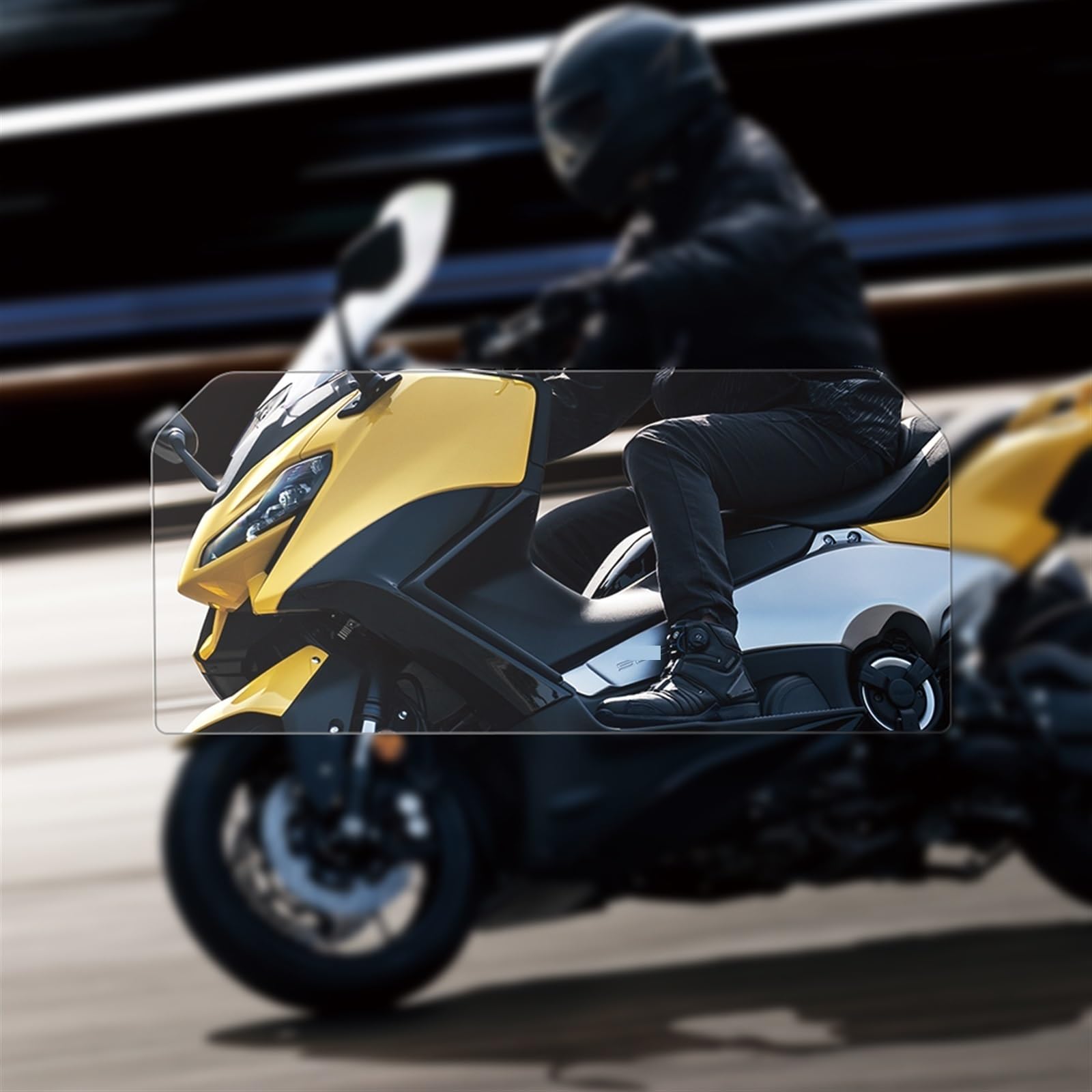 Pellicola Protettiva TPU Per Cruscotto Yamaha TMAX 560 2023 - Anti-Graffio, Trasparente, 2 Pezzi - Foto 2