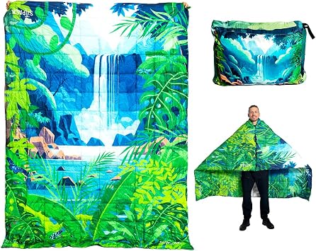Thermal Blanket - Lightweight, Packable, Puffy, Waterproof and Packable Camping Blanket for Travel, Beach, Hammock, and Outdoor Use