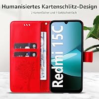 Xiaomi Redmi 15C 4G/5G Nárazuvzdorný kryt – Červený 3