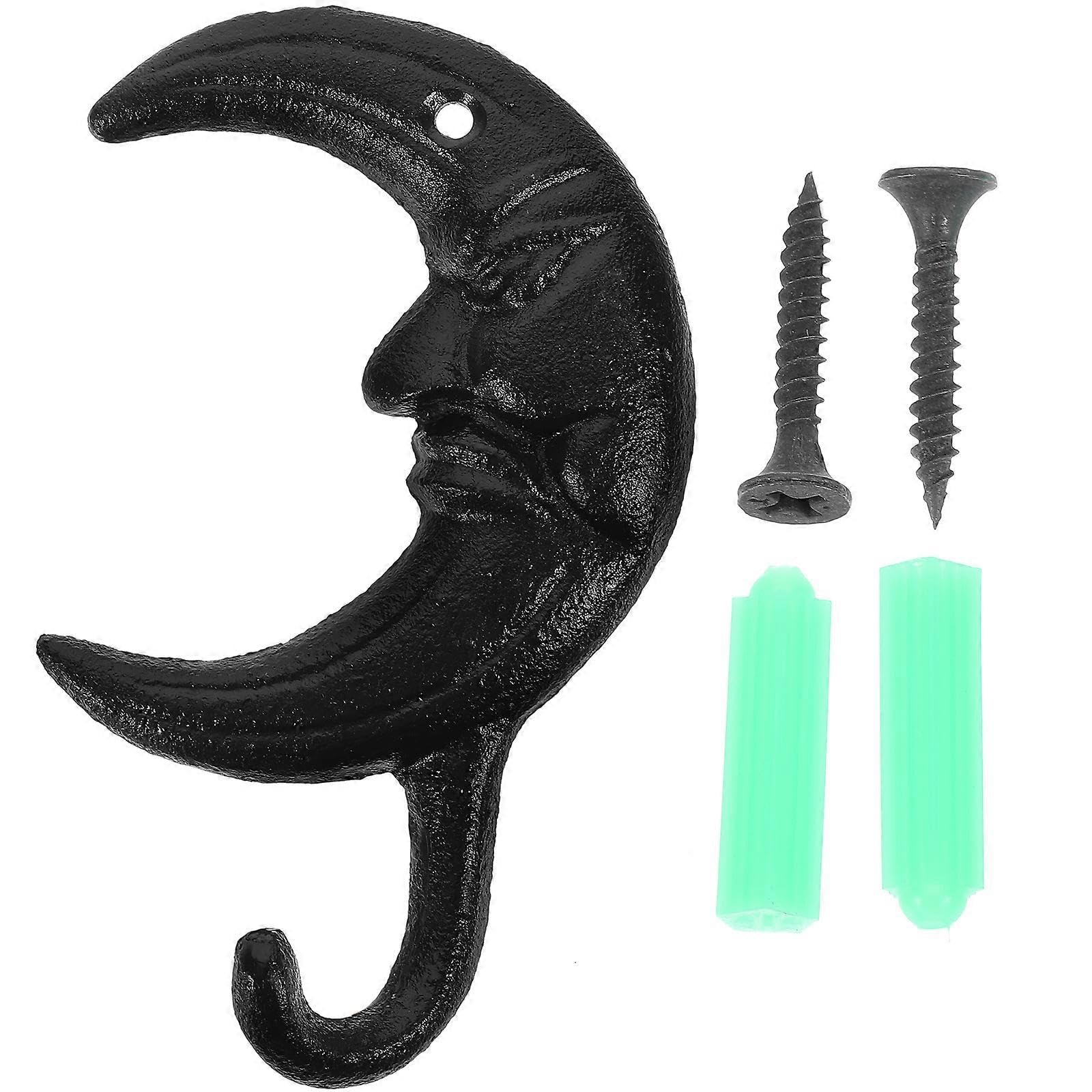 Joyhappst Image Color Cast Iron Wall Hook Household Heavy Duty Coats Hook Multi-Functional Iron Wall Hook Hanger