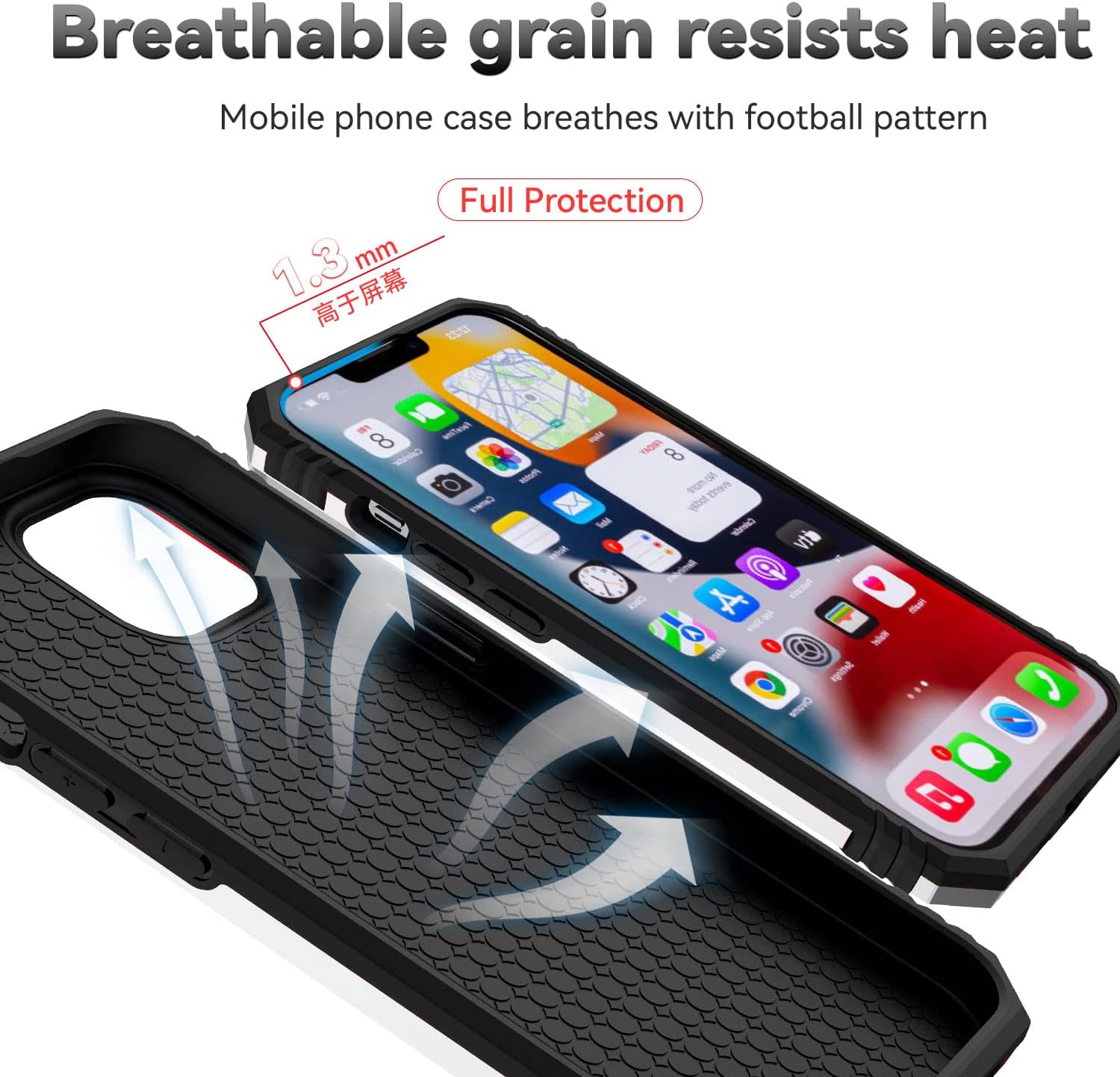 SunStory Compatible with iPhone 14 Plus Case with HD Screen Protector & Slide Camera Cover & Rotated Ring Kickstand, [Military-Grade] Phone Case for iPhone 14 Plus (Silver) - Image 8