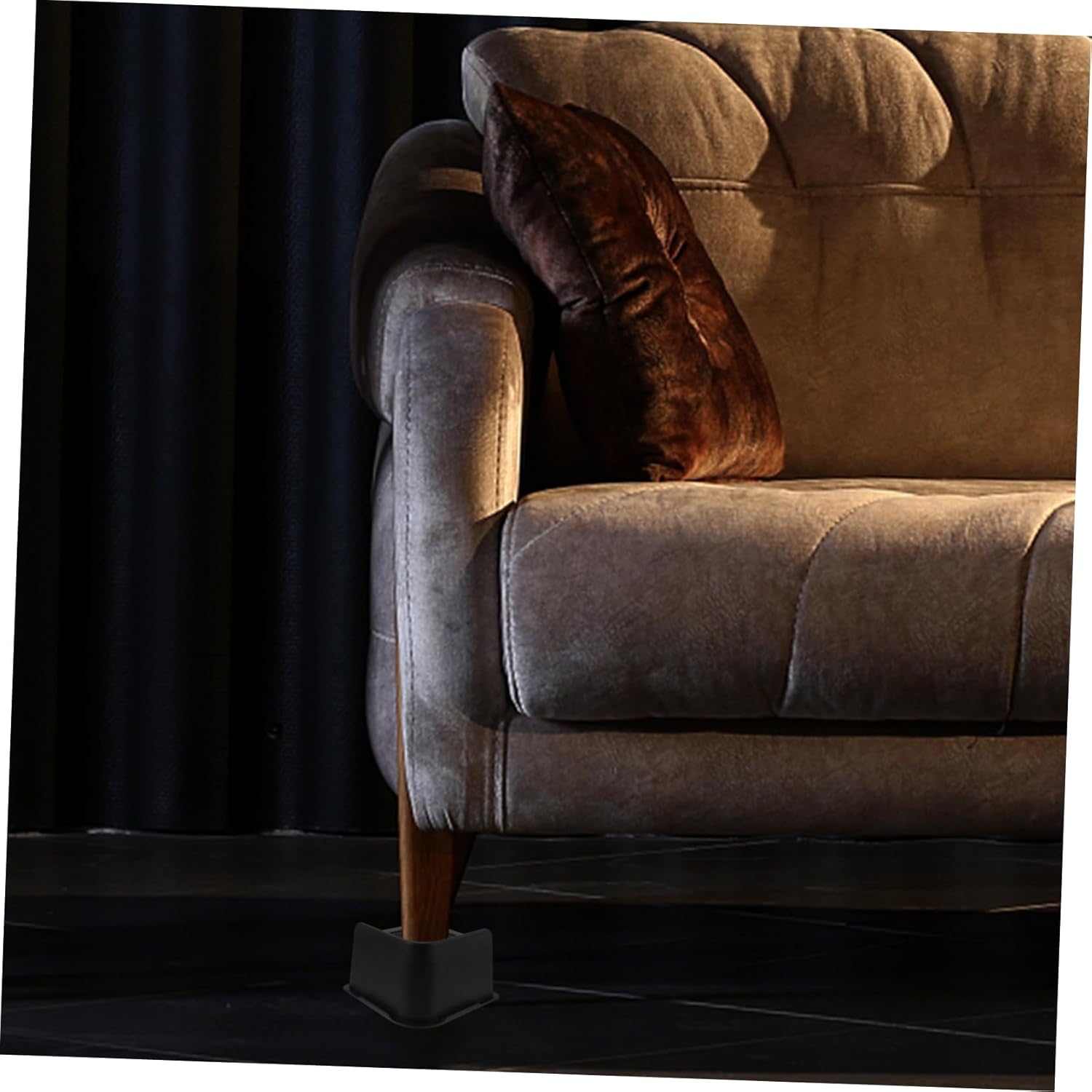 Gadpiparty 4pcs Sofa Risers Non Slip Furniture Elevators for Couch Bed Table Desk Legs Heavy Duty Scratch Resistant Durable Stable Floor Protectors