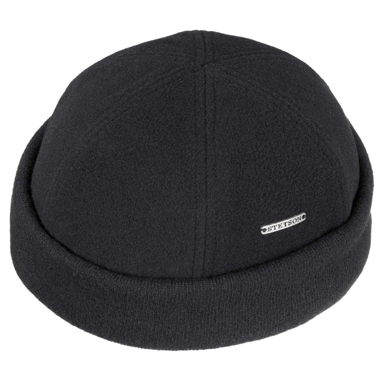 Stetson Gorro Docker Sparr Melange Hombre - Made in The EU Forro Polar de Invierno con Vuelta, Gorra Docker, Forro, otoño/Invierno