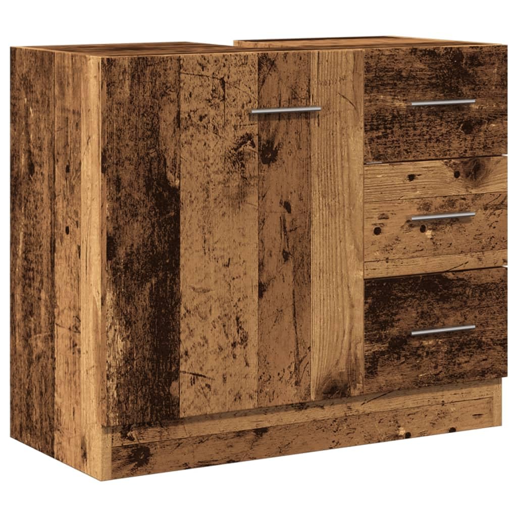 ShGaxin Szafka do umywalki inżynierii drewna w wieku 63x30x54 cm, szafka łazienkowa, szafka pod umywalkę, meble łazienkowe, meble umywalkowe - 858323