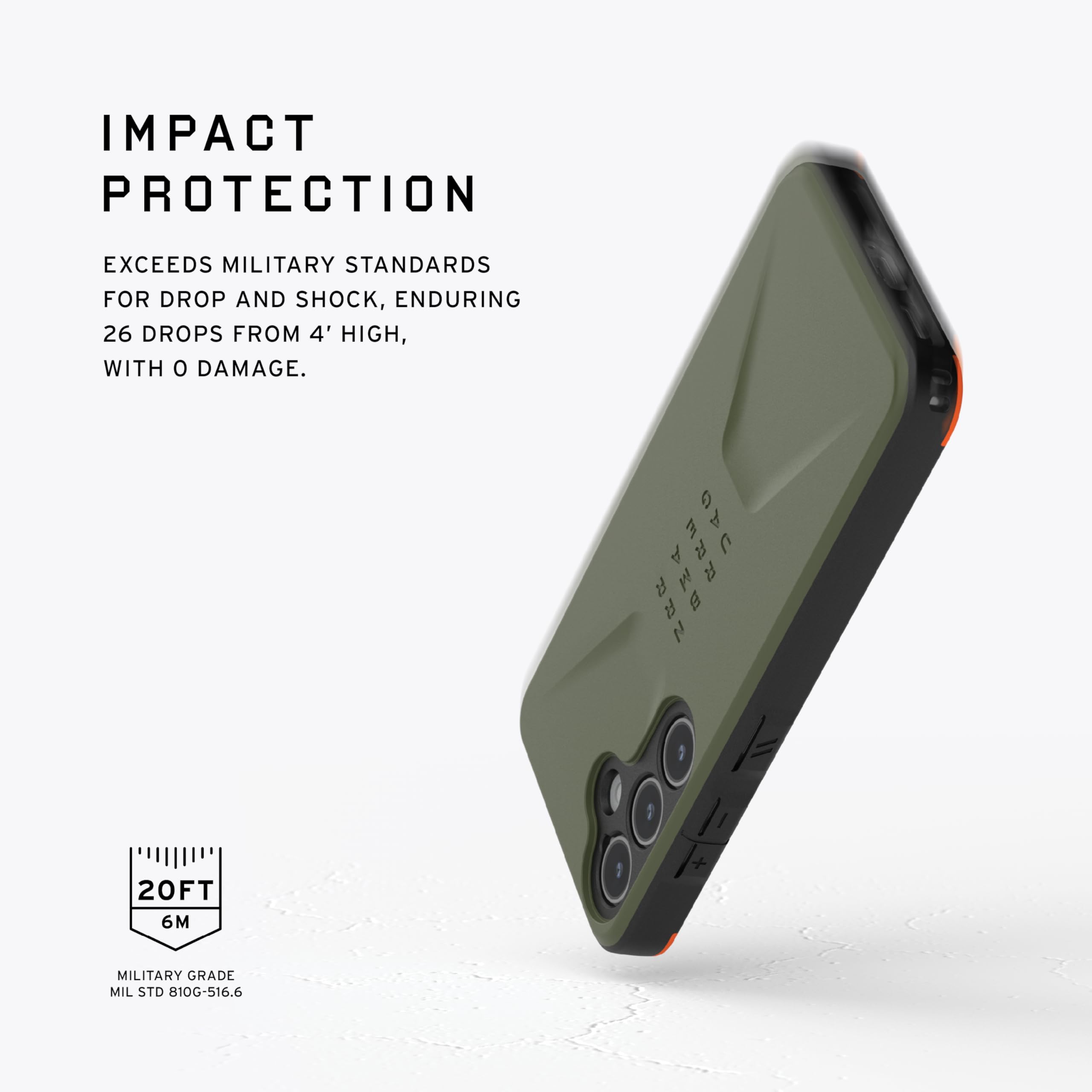 Urban Armor Gear Civilian Case Samsung Galaxy S24 Housse [Officiellement certifiée Designed for Samsung, Wireless Charging Compatible, Coque résistante aux Chutes] Olive Drab