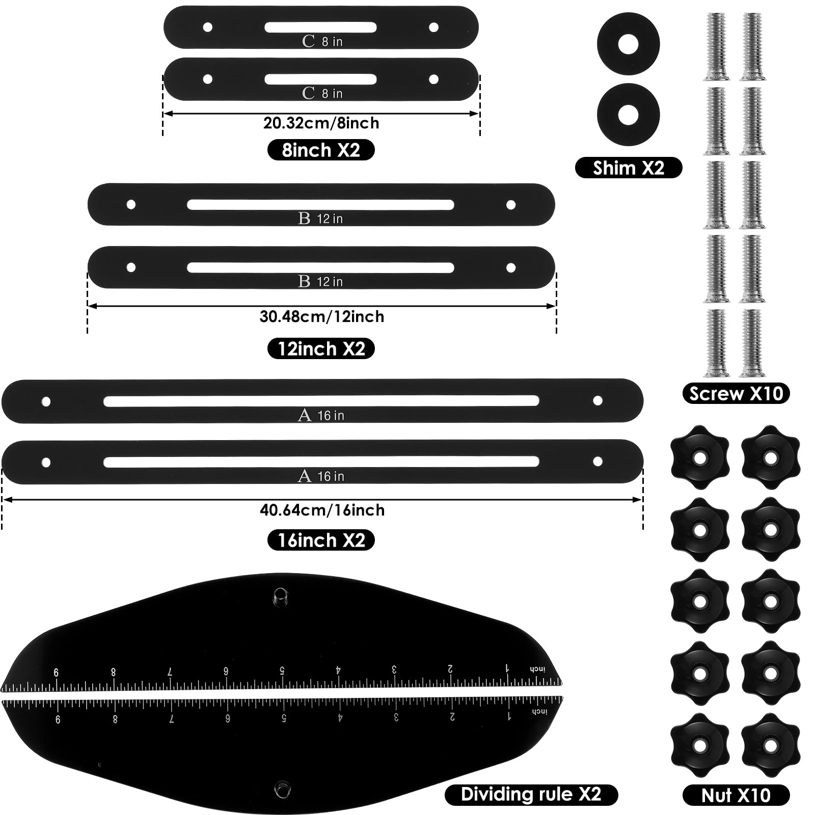 BQKOZFIN Stair Treads Gauge Template Tool - Stair Jig, Can Angle