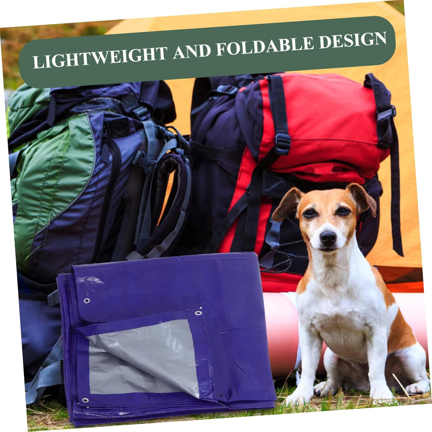 Yardwe Tarps Heavy Duty for Outdoors Rainproof Canopy Sun Shade Cloth Metal for Firewood Cover