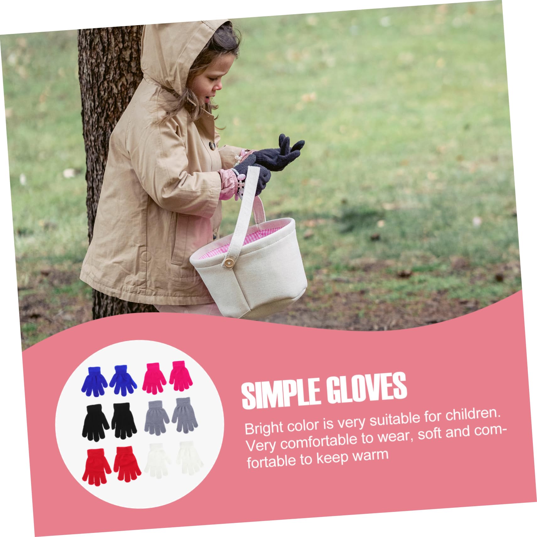GALPADA 48pares Guantes De Invierno Para Niño Niña Cálidos y Creativos De Guantes Completos Adecuados Para Actividades Interiores y Exteriores