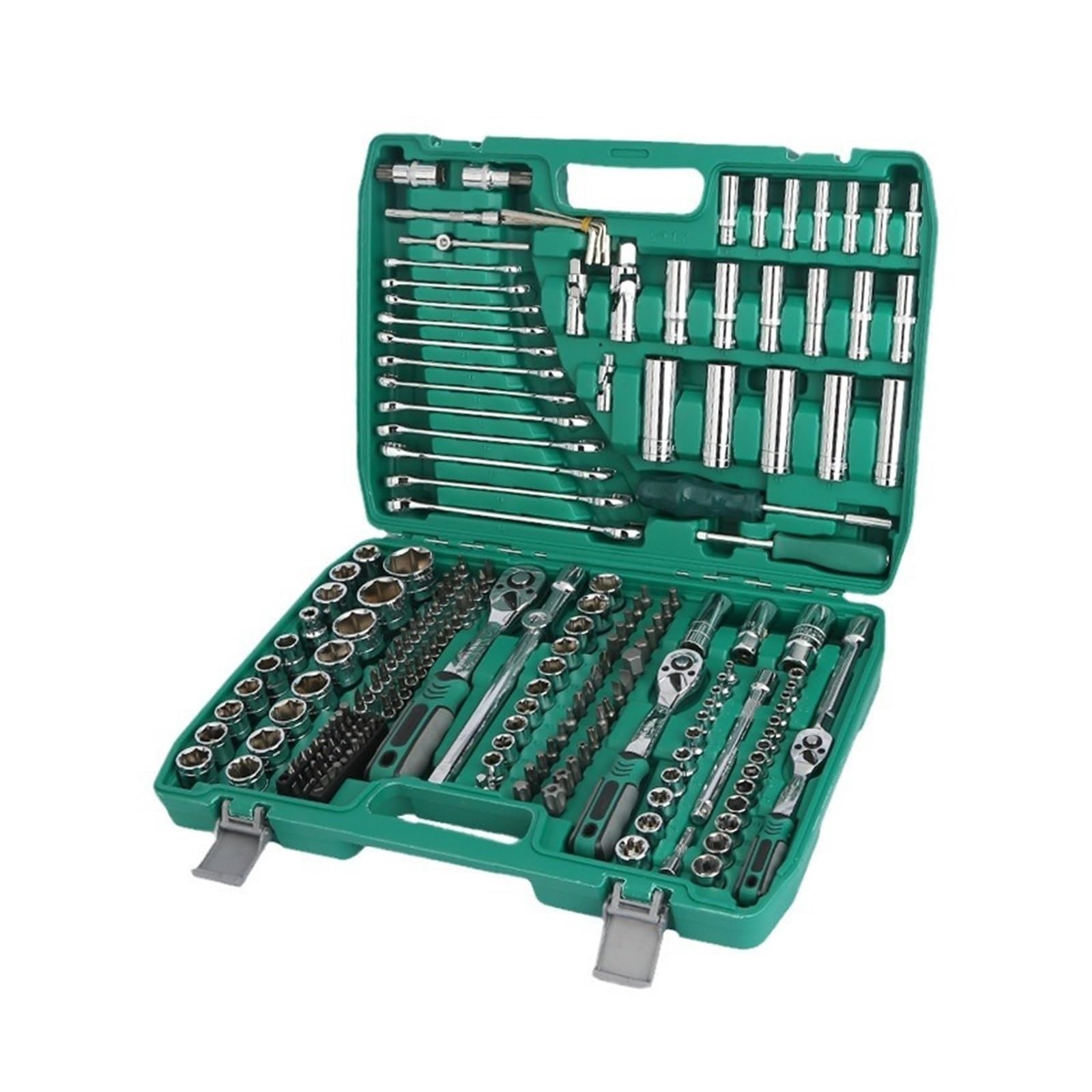 BCXZPPQDL 216 Pieces of Automobile Repair Tool Set Multifunctional Household Sleeve Ratchet Wrench Set Combination Manual Repair Tools