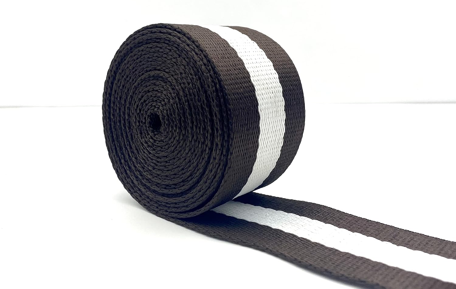 Stripe Webbing Ribbon 1 1/2 inch (38mm) Polyester-Cotton Blend Strap Replacement 5 Yards ZE58