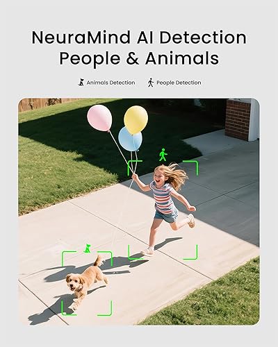 Miniatura 4 de youkey S320 Cámara magnética sin cables 2.5K QHD cámara de seguridad con doble banda WiFi 6, almacenamiento integrado de 8 GB, visión nocturna a