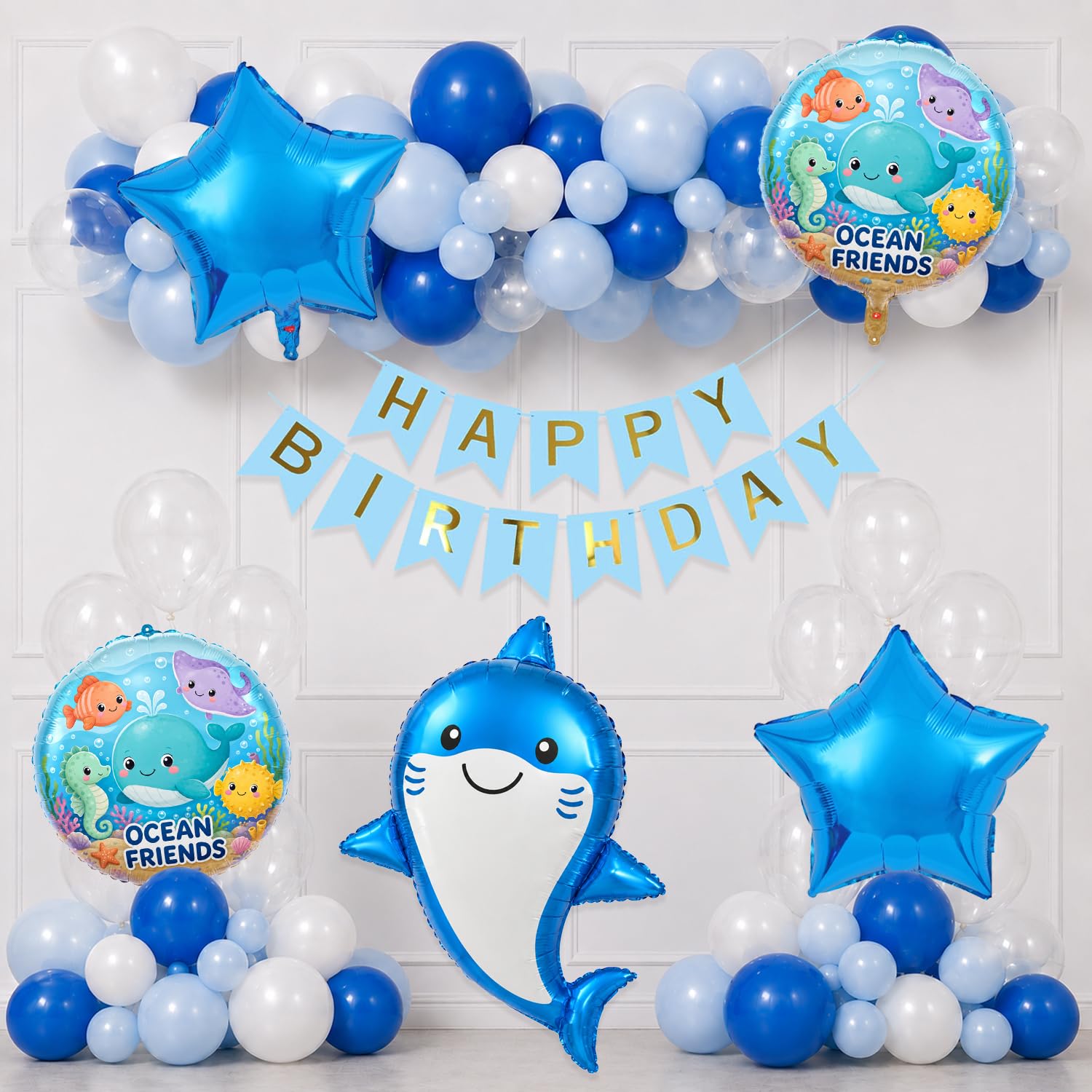Under The Sea Birthday Decorations - 58 Pcs -5 Under The Sea Birthday Decorations - 58 Pcs -5