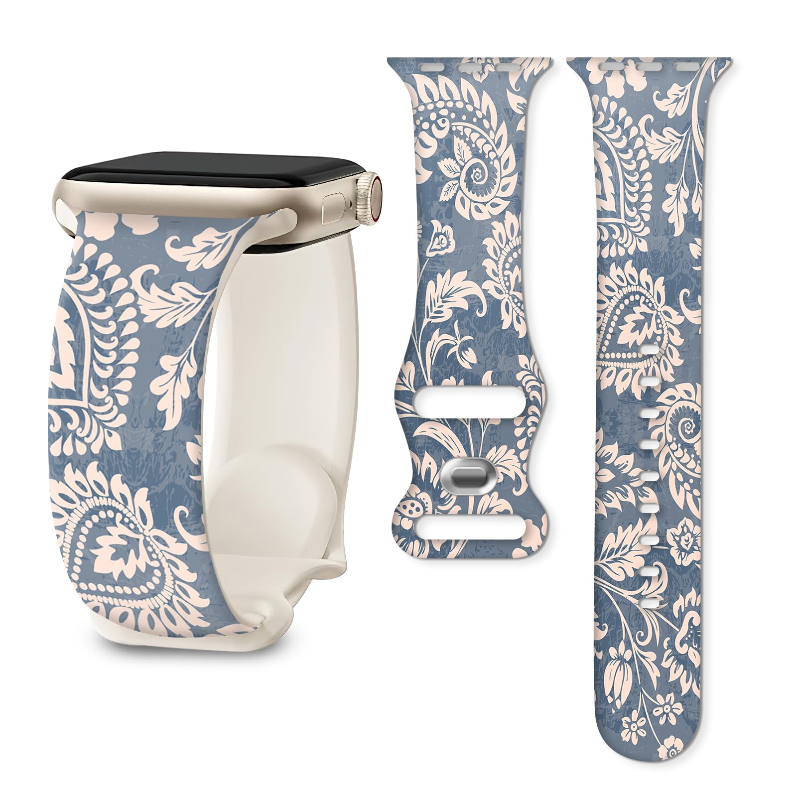 BALQOIFD Sport Bands Compatible with iWatch Band 38mm 40mm 41mm, Funny Soft Wristband Waterproof Replacement Sport Strap for iWatch Bands Series 9 8 7