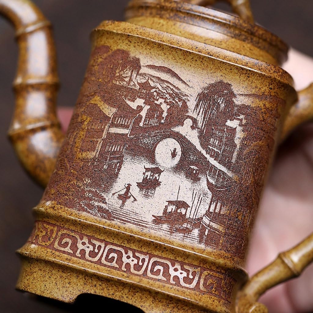 Dzbanek do herbaty Retro do parzenia herbaty, ceramiczny czajniczek do użytku domowego, zestaw do parzenia herbaty Kung Fu, do biura, na ceremonię parzenia herbaty