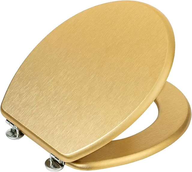 WENKO Aldeno Gold Matt Toilet Seat - WC Bril Kopen