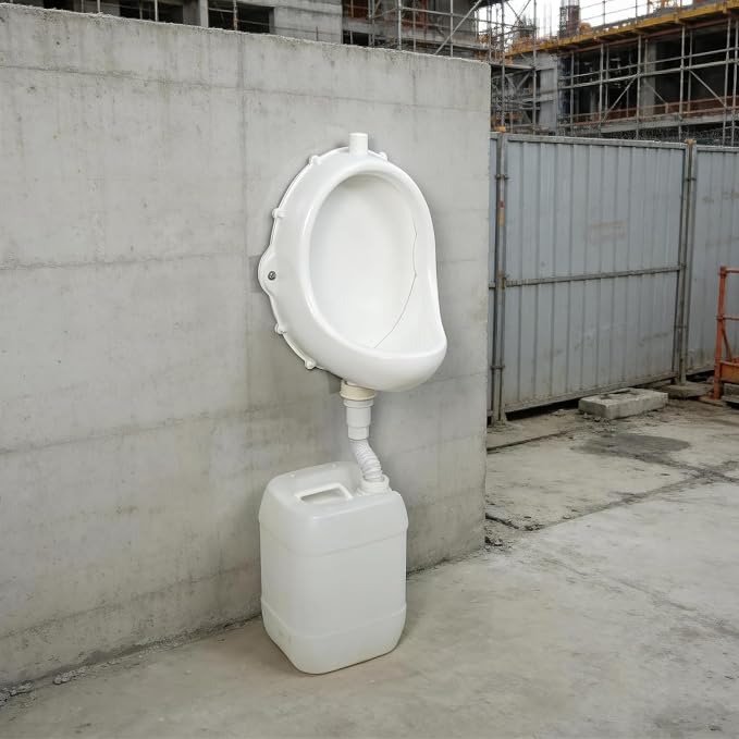Orinal de plástico para hombre montado en pared miniatura 2