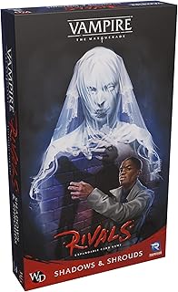 Renegade Game Studios Vampire: The Masquerade Rivals: Shadows and Shrouds Expandable Card Game - Expansion to Vampire: The Masquerade Rivals Core Game. Ages 14+ 2-4 Players, 30-70 Mins,Multi