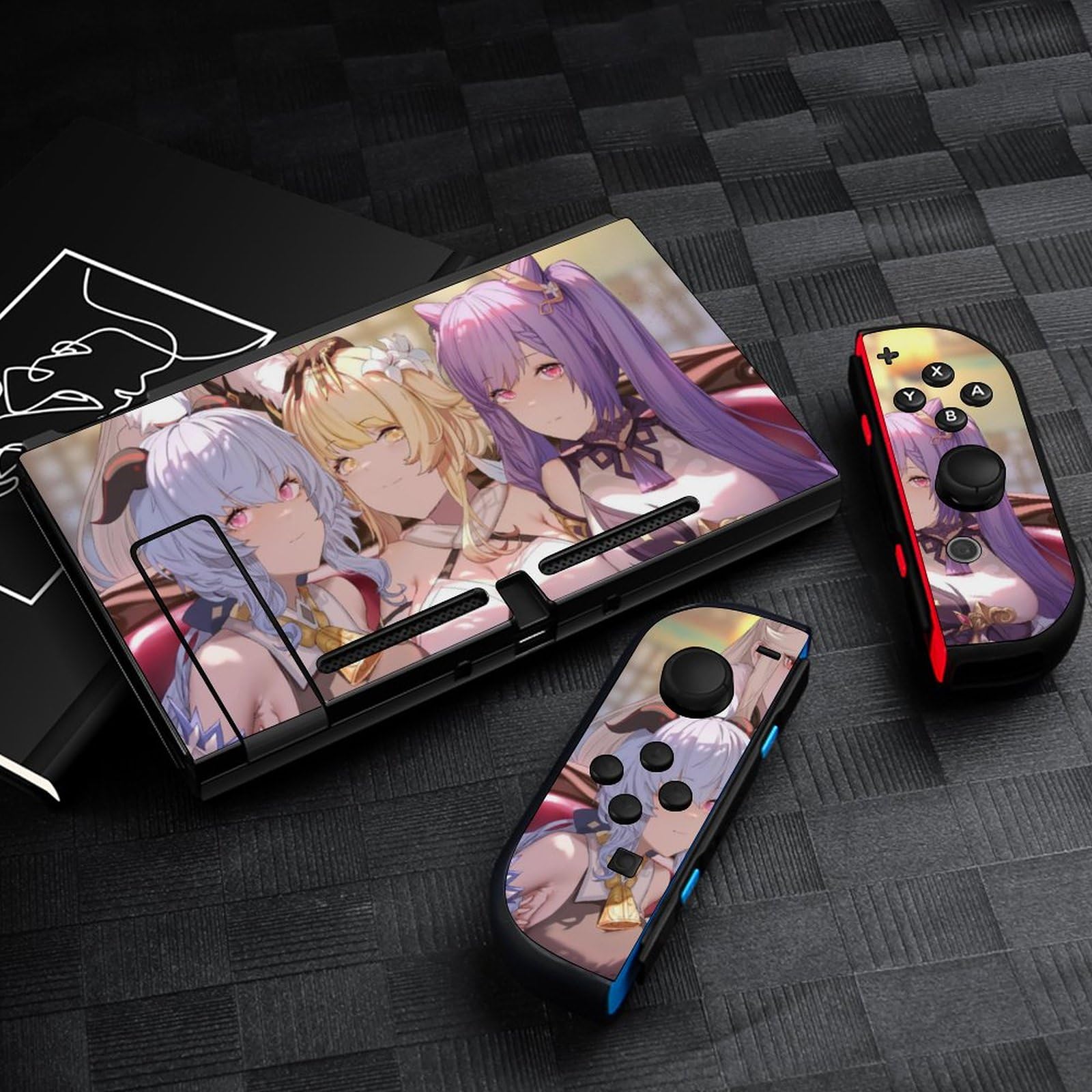 Amazon.co.jp: 原神-刻晴 甘雨 凝光 蛍 Switch/Switch Lite スキン