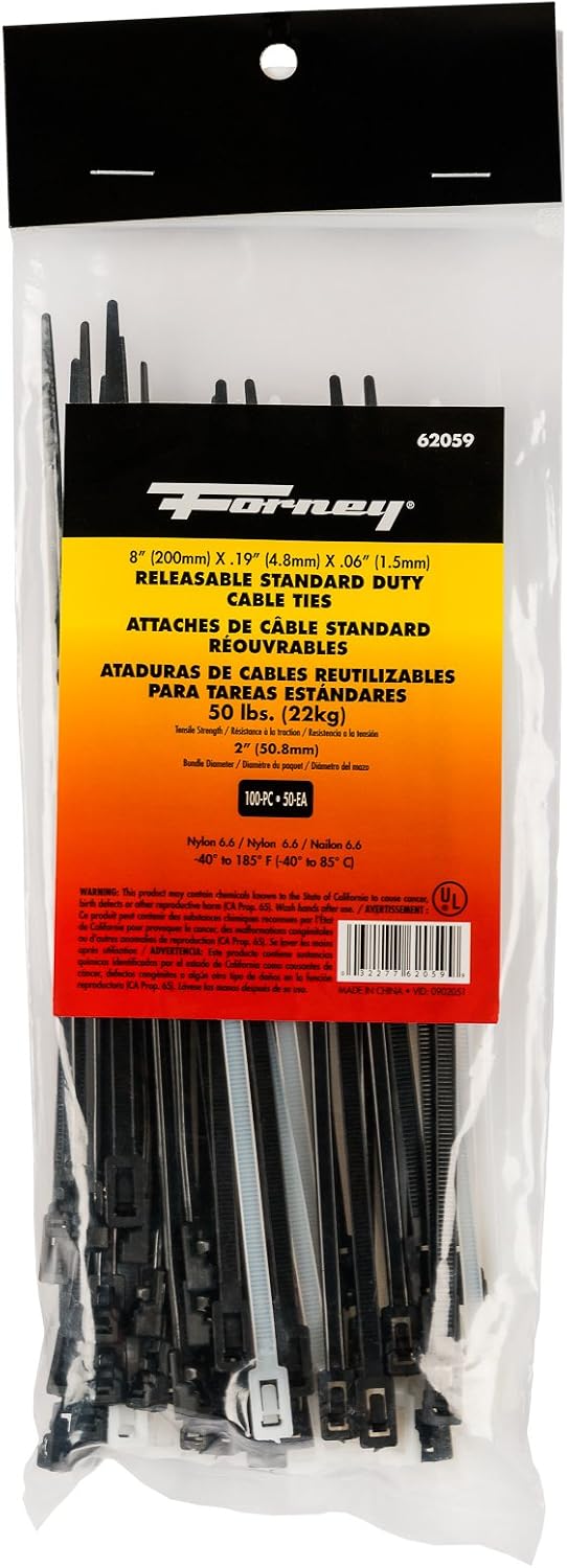 6.6 Nylon. 50 lbs. Tensile Strength.