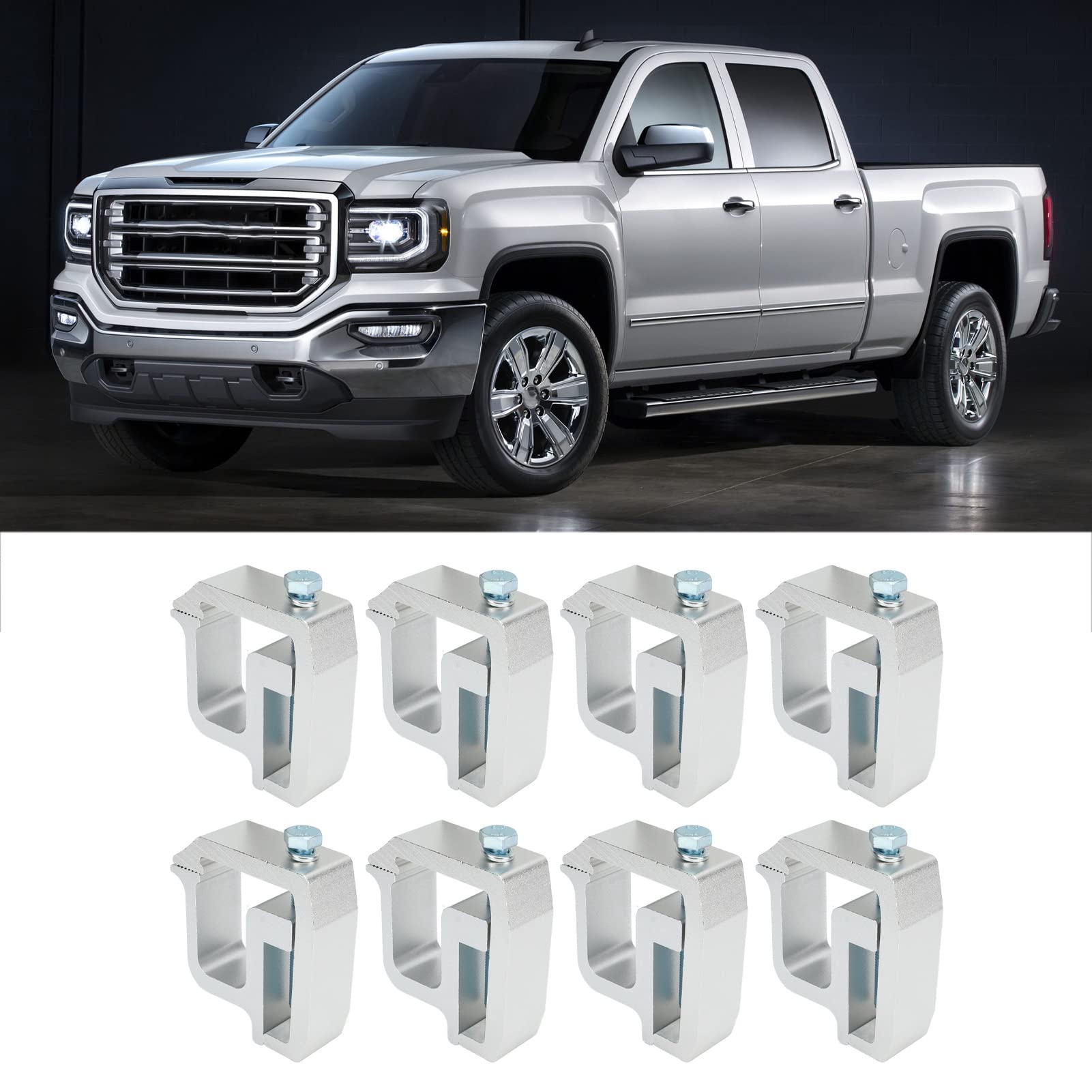 CCYLEZ Zaciski Mocujące do Skrzyni ładunkowej, Uchwyty do Chevy Silverado