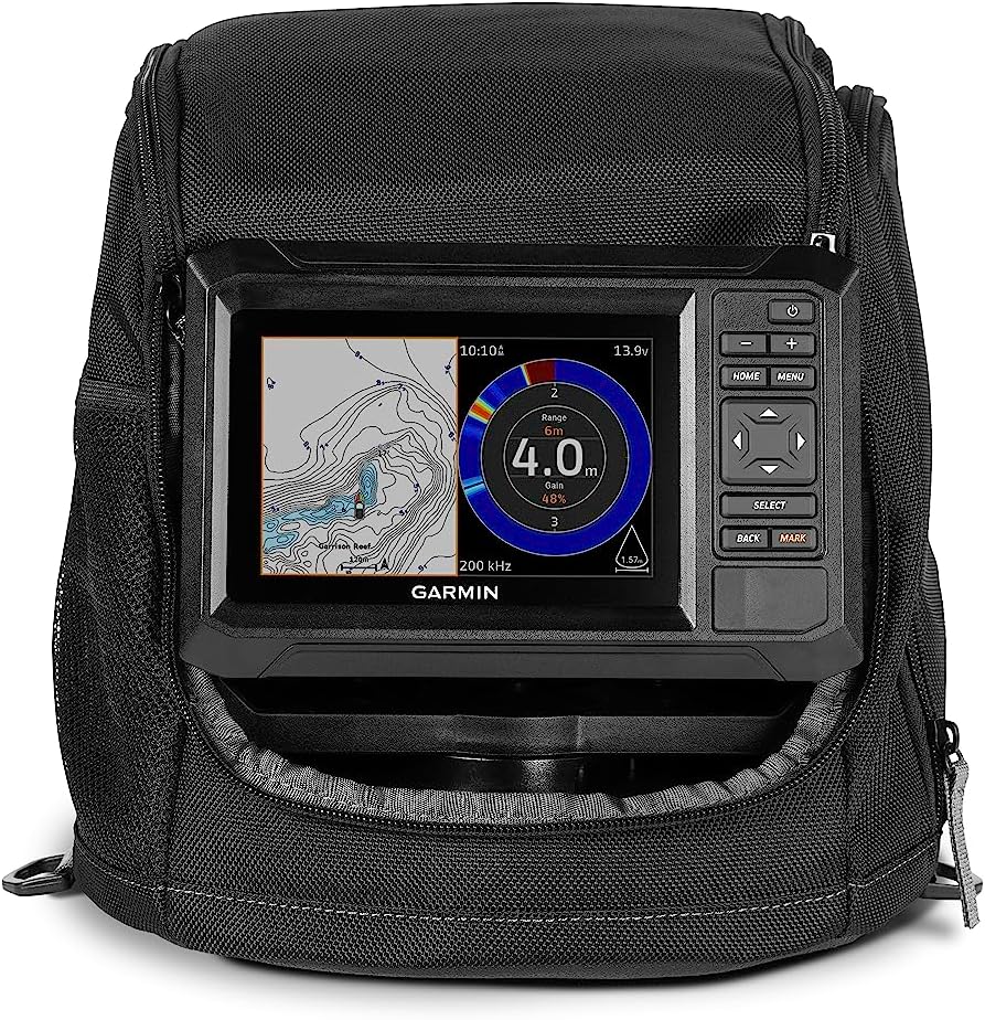 Garmin ECHOMAP UHD2 55cv Ice Fishing Bundle with Garmin Navionics+ ...