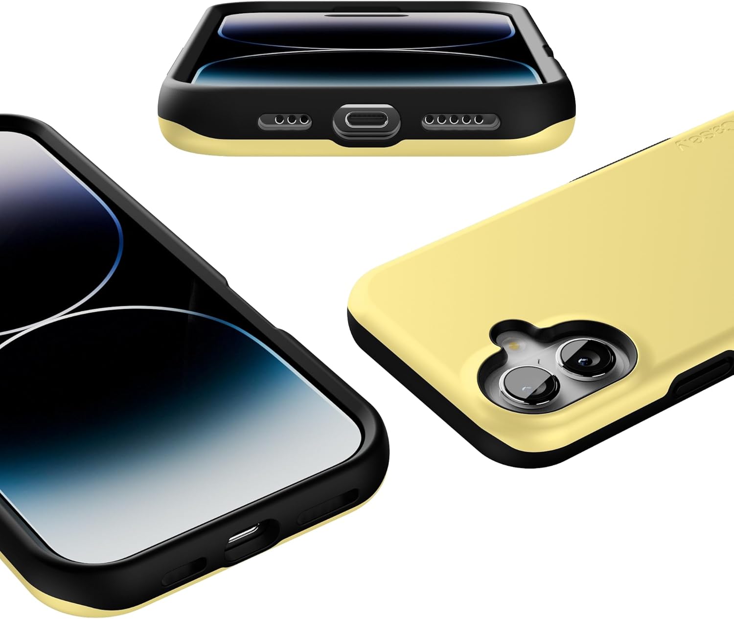 Casely iPhone 16 Case | Butter Me Up | Butter Yellow | Bold Protective Design | Compatible with MagSafe