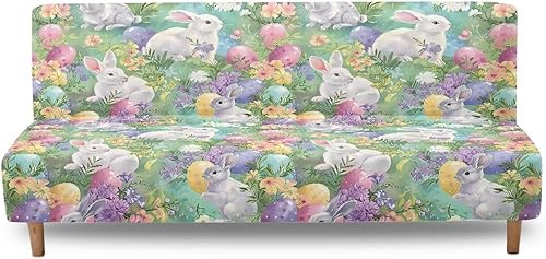 Miniatura 16 de Fundas para sofá cama con estampado de vaca marrón girasol con bandas elásticas para el hogar, sala de estar, fácil de instalar, antideslizante,