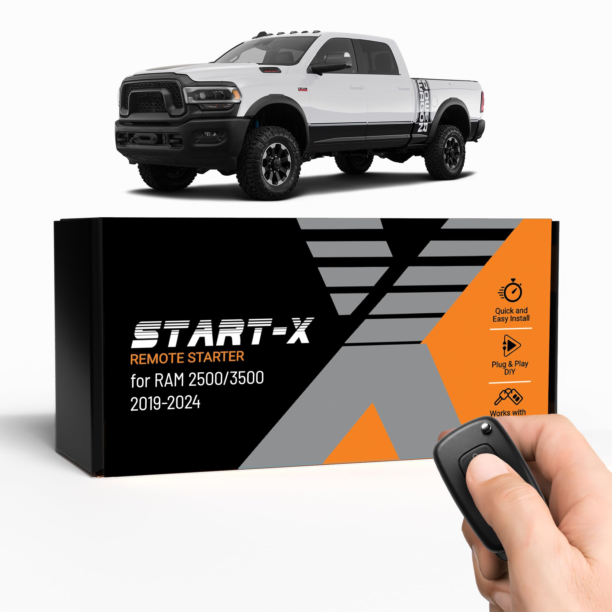 Remote Starter Kit for 2019-2024 RAM 2500/3500 || NOT 1500 || Plug N Play || 3X Lock to Remote Start