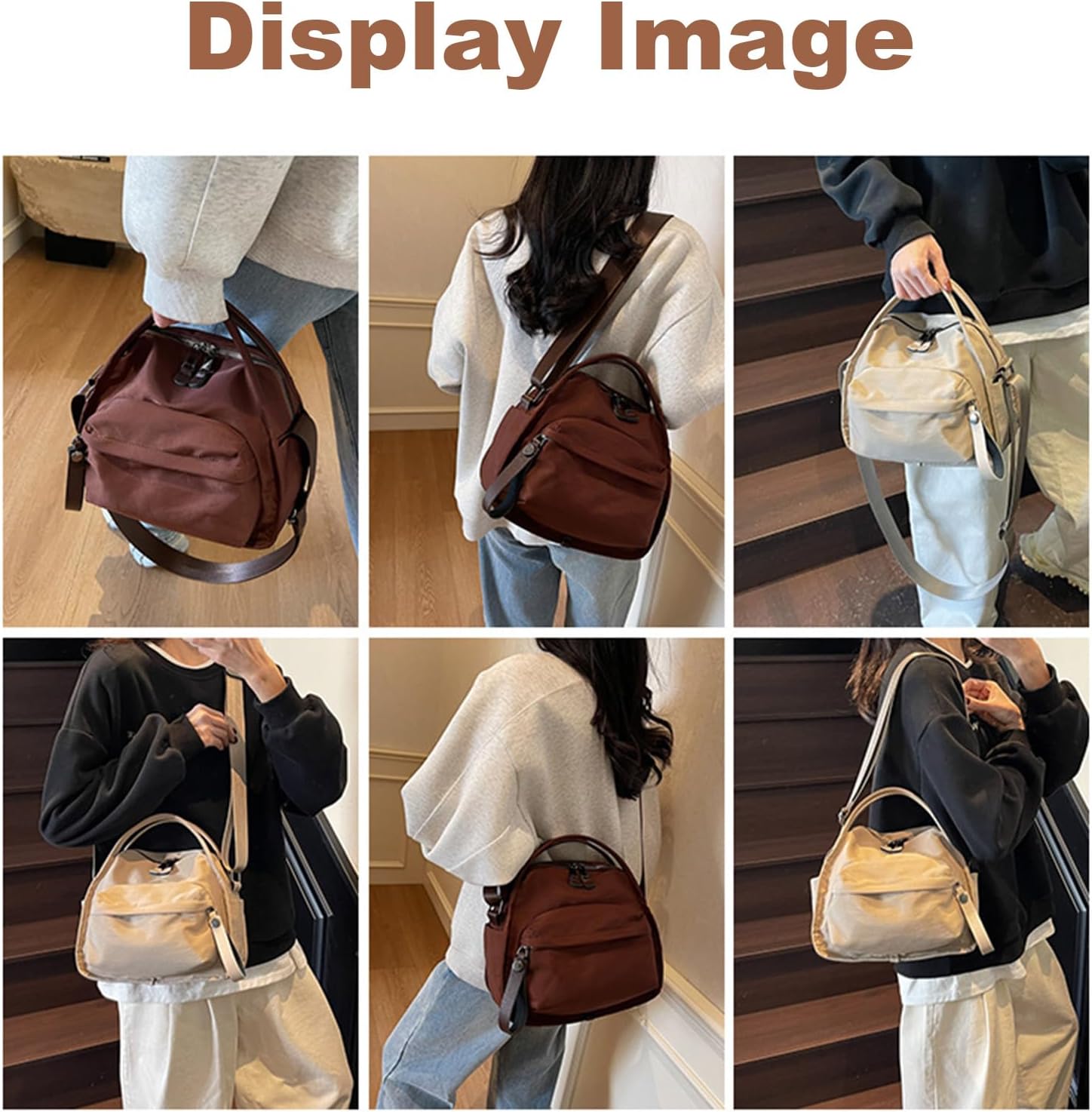 Women Shoulder Bag, Crossbody Shoulder Bag, Women's Casual Solid Color Zipper Crossbody Bags, Large Capacity