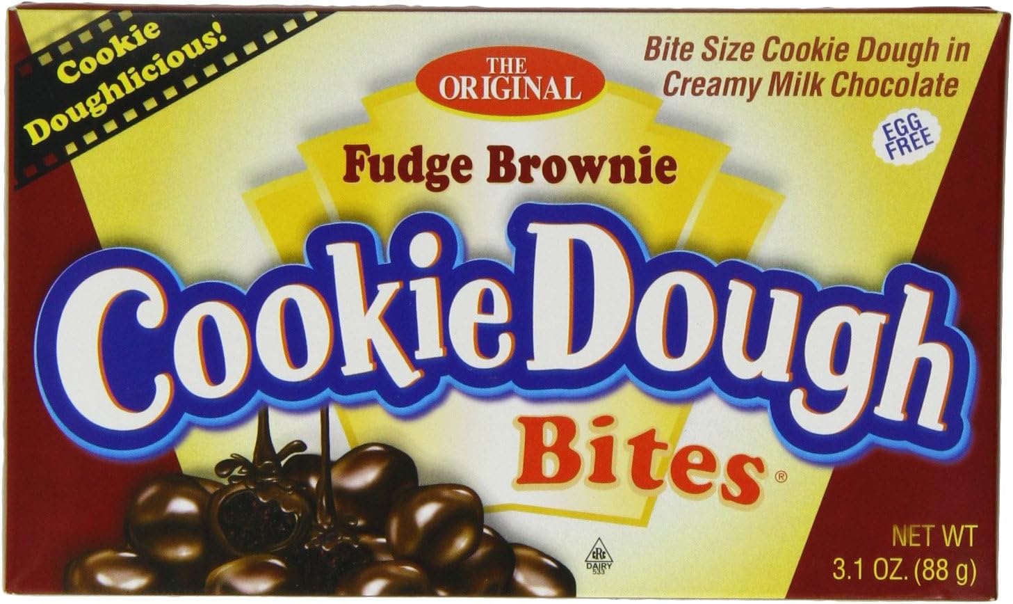 Fudge Brownie Cookie Dough Bites 88 g (Pack of 3) Amazon.co.uk Grocery