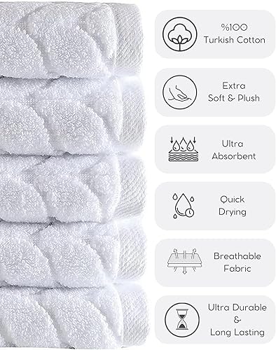 Miniatura 7 de BAGNO MILANO Toallas de baño de lujo de algodón turco para spa, de secado rápido, gruesas y de felpa (azul petróleo, toalla de baño)