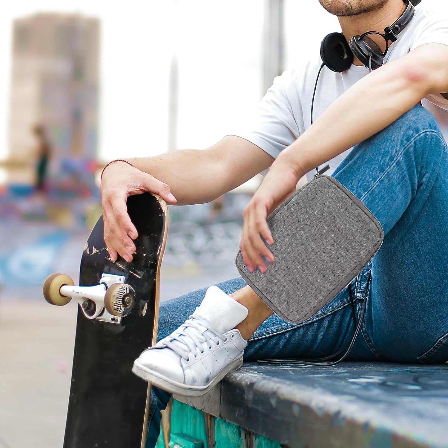 Watch Strap Pouch Storage Bag Cloth Zipper Case for Travel