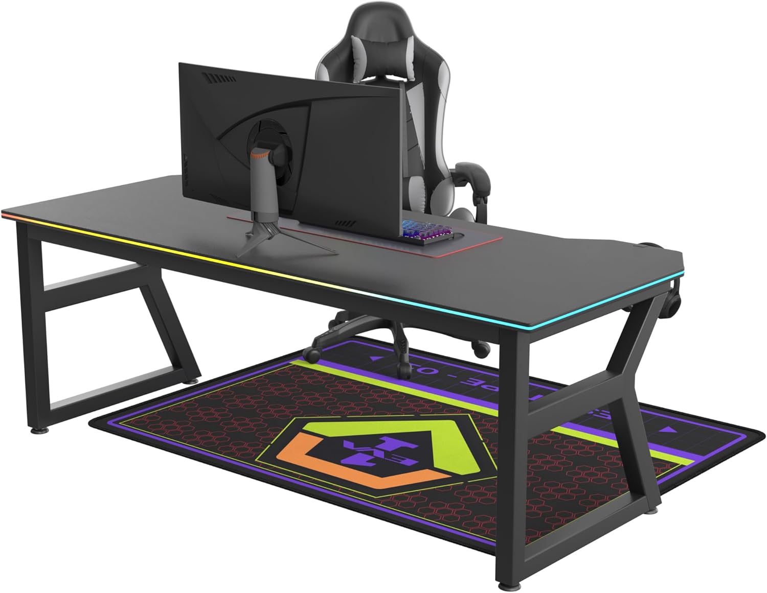 Neon Genesis Evangelion Non-Slip Floor Chair Mat 35"×47" for Gaming Chair Mat