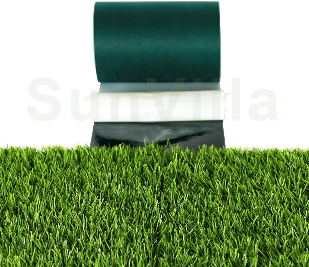 SunVilla Artificial Grass Green Joining Fixing Turf Tape Self Adhesive Lawn Carpet Seaming Tape -6 in x 33 FT (15 cm X 10 m)