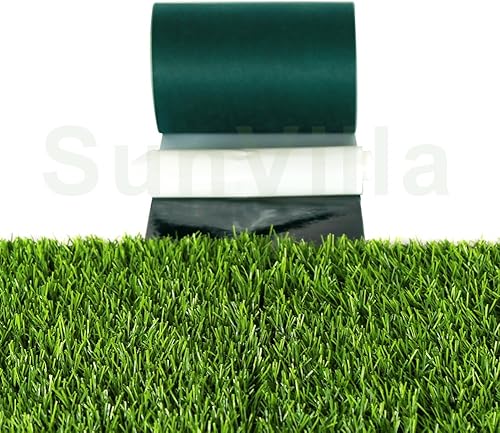 Miniatura 4 de SunVilla - Cinta autoadhesiva para costura de alfombras de césped, 6 pulgadas x 33 pies, verde oscuro