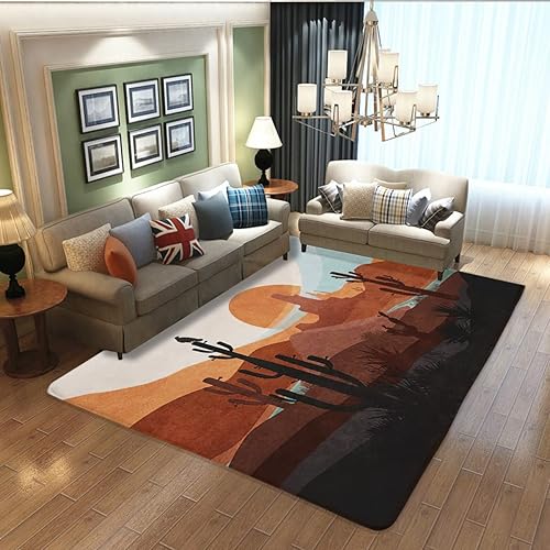 Alfombras rústicas del desierto occidental, alfombras de área bohemias, antideslizantes, alfombra de pasillo, alfombra de pasillo, decoración del