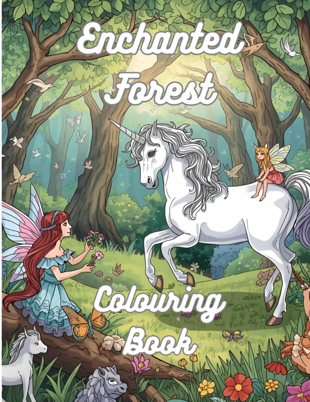 Enchanted Forest Colouring Book: Adorable illustrations for your favourite enchanted aniumals