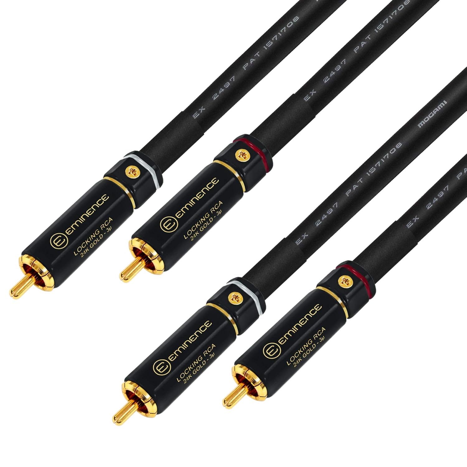 2 Meter Audiophile HighDefinition Audio Interconnect Cable Pair