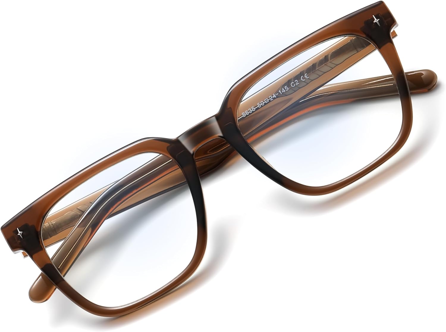 Overzied Square Blue Light Glasses for Woman Man Anti Glare Reduce Eyestrain for Gaming/Computer/Screen